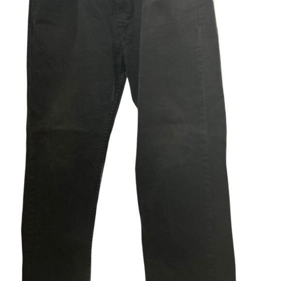 Men's Levi's 505 Cotton Black Denim Jeans-Size 36x30-Bootcut-5 Pocket Design - Picture 8 of 8